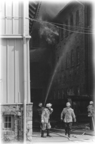 Brand in der Tuchfabrik Struve, 1996